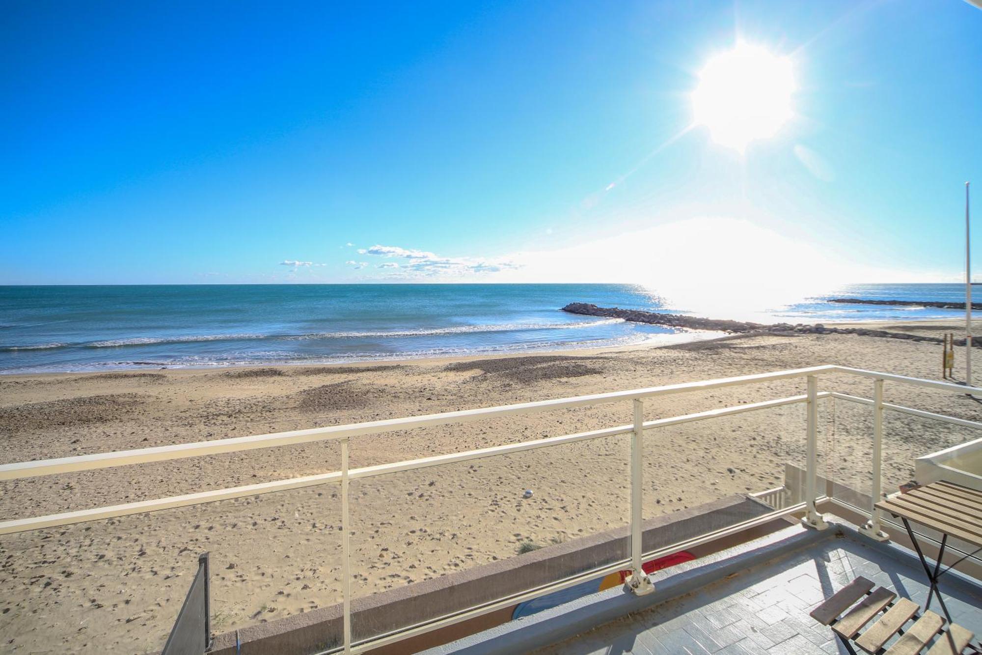 T3 Somptuosa 1 Ere Ligne Vue Mer Palavas Exteriér fotografie